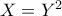 X=Y^2