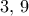 3, \, 9 3, \, 9