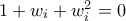 1+w_i+w_i^{2}=0