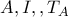 A,I,&Chi;,T_A