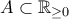 A\subset \Bbb{R}_{\geq 0}