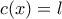 c(x)=l