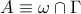 A\equiv \omega \cap \Gamma