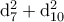 \rm d_7^2+d_{10}^2
