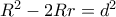 R^2-2Rr=d^2