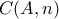 \displaystyle{C(A,n) }