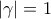 \left| \gamma \right| =1