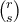 \binom{r}{s}