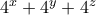 4^x+4^y+4^z