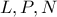 L , P , N