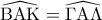 \widehat {{\rm B}{\rm A}{\rm K}} = \widehat {\Gamma {\rm A}\Lambda }