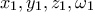 x_{1},y_{1},z_{1},\omega _{1}