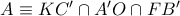 A\equiv K{C}'\cap {A}'O\cap F{B}'