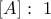 \left[A\right]: ~1