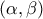\left( \alpha ,\beta \right) 