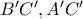B{'}C{'}, A{'}C{'}