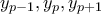 y_{p-1},y_p,y_{p+1}