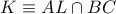K\equiv AL\cap BC K\equiv AL\cap BC