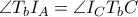 \angle &Iota;T_{b}I_A=\angle I_{C}T_{b}C