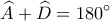 \displaystyle \widehat A + \widehat D=180^\circ 
