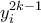 y_i^{2k-1}