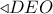 \triangleleft DEO