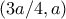(3a/4,a) (3a/4,a)