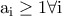\rm a_i\geq 1 \forall i