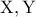 \rm{X, Y} 