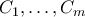 C_1,\ldots,C_m