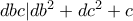 dbc|db^2+dc^2+c