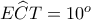 E\widehat{C}T=10^o