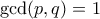 \gcd(p,q)=1