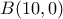 B(10,0)