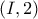 (I, 2)