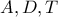 A,D,T A,D,T