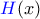 {\color{blue}H}(x)