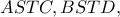 ASTC, BSTD,