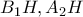 {{B}_{1}}H,{{A}_{2}}H