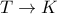 T\rightarrow K
