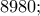8980; 8980;