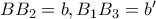 BB_{2}=b,B_{1}B_{3}=b^{\prime }