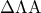 \Delta \Lambda {\rm A}
