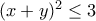 (x+y)^2&le;3