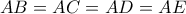 AB=AC=AD=AE