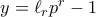 y = \ell_r p^r-1