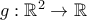 g: \mathbb{R}^2 \to \mathbb{R}