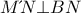 M΄N \bot BN