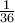 \frac{1}{36}