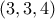 (3,3,4)
